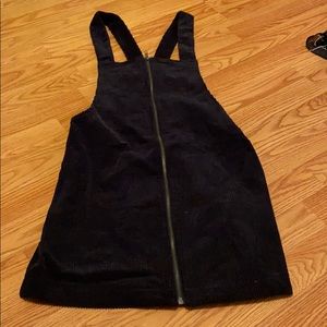 Zip up overall dress dress